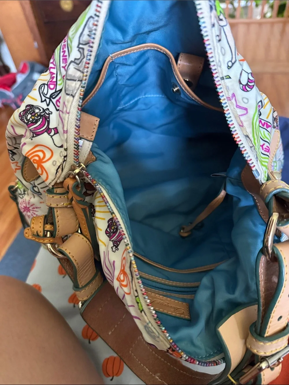 Dooney & Bourke White Multi Disney Print Hobo Bag
